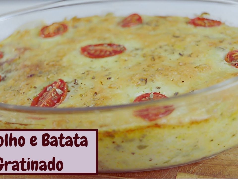 COM REPOLHO E BATATA FIZ ESSE GRATINADO DELICIOSO!