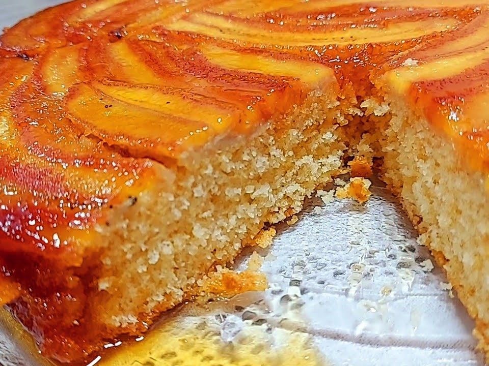 COMO FAZER BOLO DE BANANA CARAMELADA MUITO FOFINHO - Top Receitas