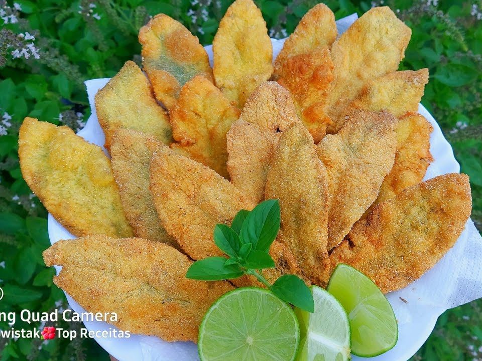 Como fazer PEIXINHO da HORTA A MILANESA  - PANC  - É DELICIOSO IGUAL FILÉ DE PEIXE - Peixe vegano!