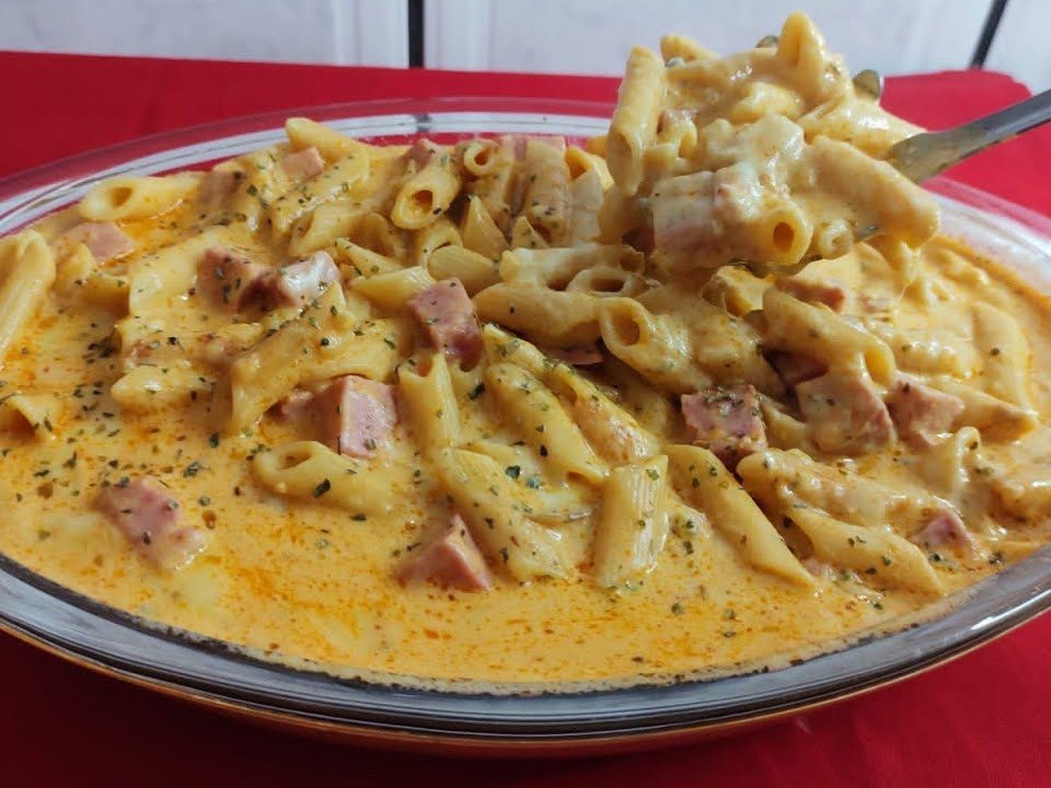 Com apenas 3 minutos ?!!faça essa deliciosa macarronada cremoso #macarrãocremoso🍝🍝