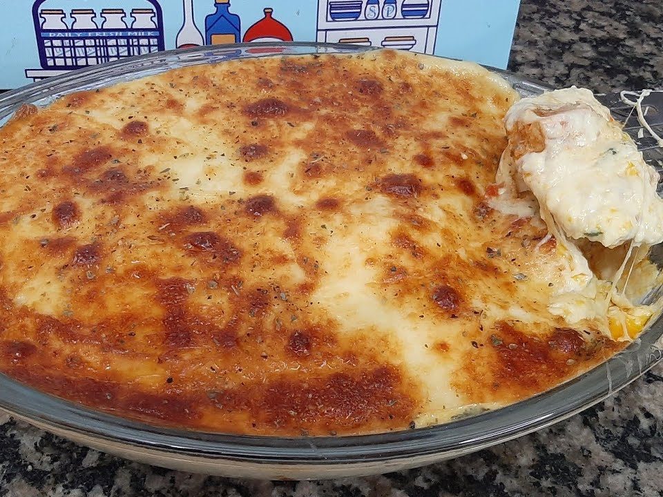 Frango no creme de milho e gratinado/uma delícia super fácil de fazer 🍗🍗🌽🌽