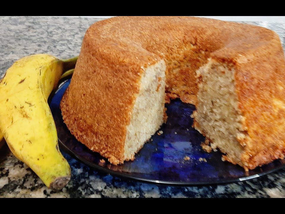 Bolo de banana simples! Delicioso fofinho derretendo na boca 🍌🍌🍌🍌🍌🍌