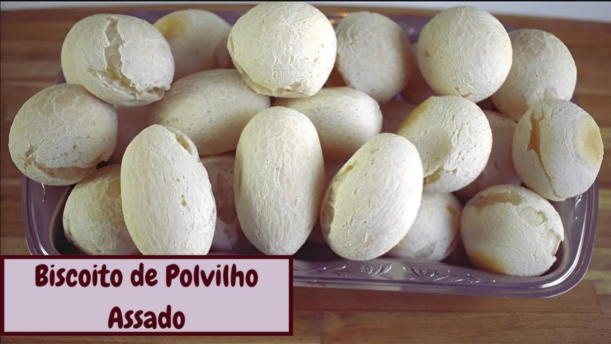 BISCOITO DE POLVILHO ASSADO.SEM FARINHA DE TRIGO.RECEITA FÁCIL.