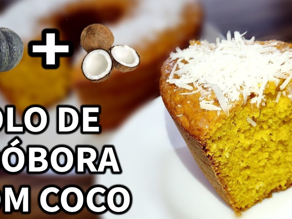 BOLO DE ABÓBORA COM COCO SUPER FÁCIL E DELICIOSO!