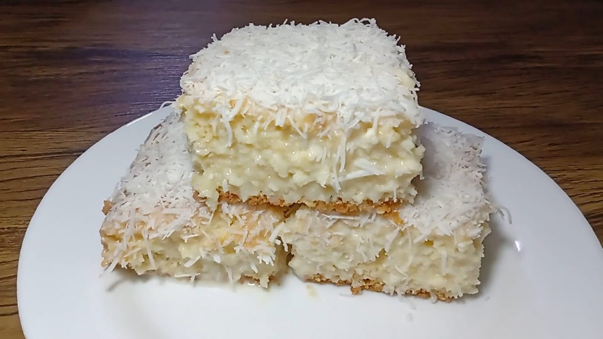 BOLO DE COCO GELADO E SIMPLES DE FORMA FÁCIL E RÁPIDA!!!