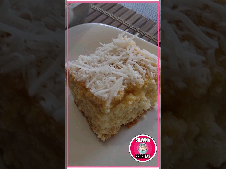 BOLO DE COCO O MELHOR DA SUA VIDA! #bolo #liquidificador #fácil #coco