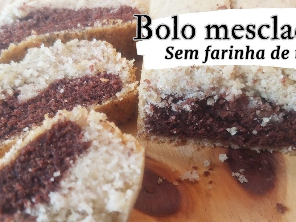 Bolo Mesclado Simples - Receita sem glúten zero lactose e vegana