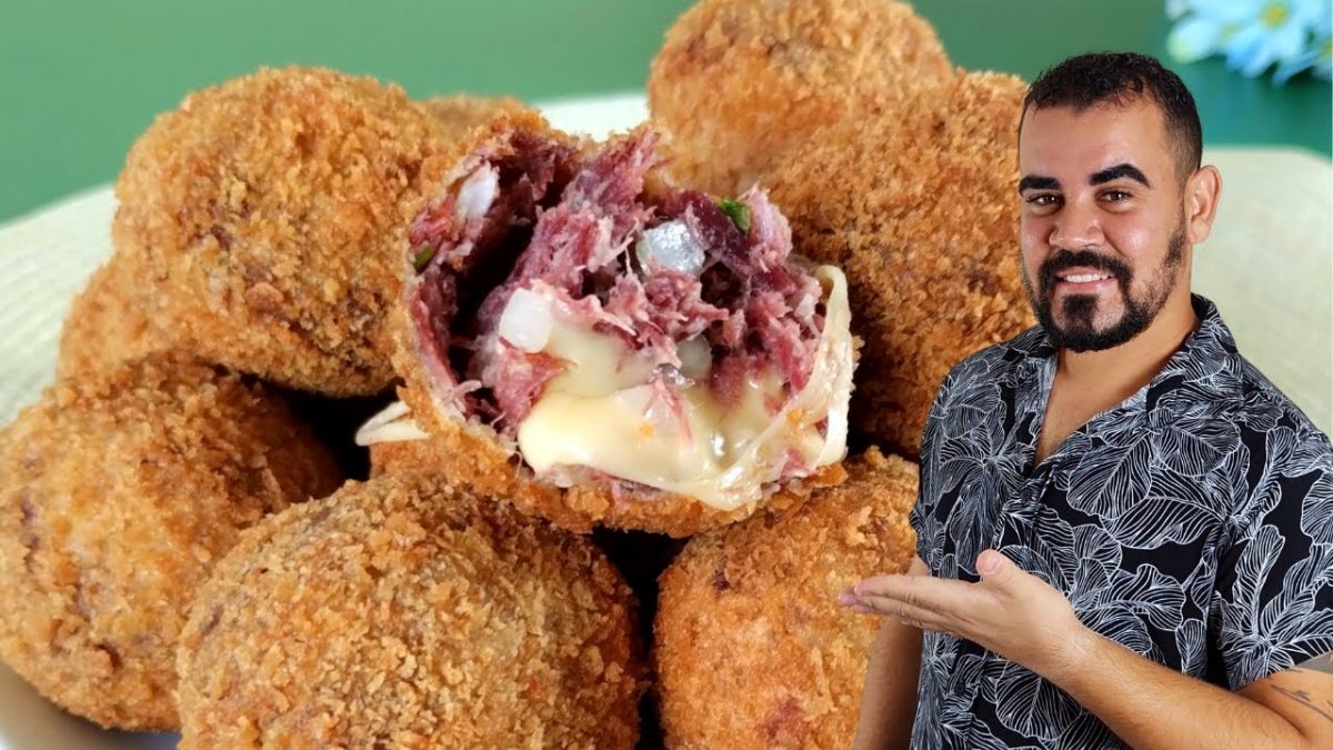 CROQUETE DE CHARQUE COM QUEIJO | SUPER SEQUINHO, FÁCIL E RÁPIDO