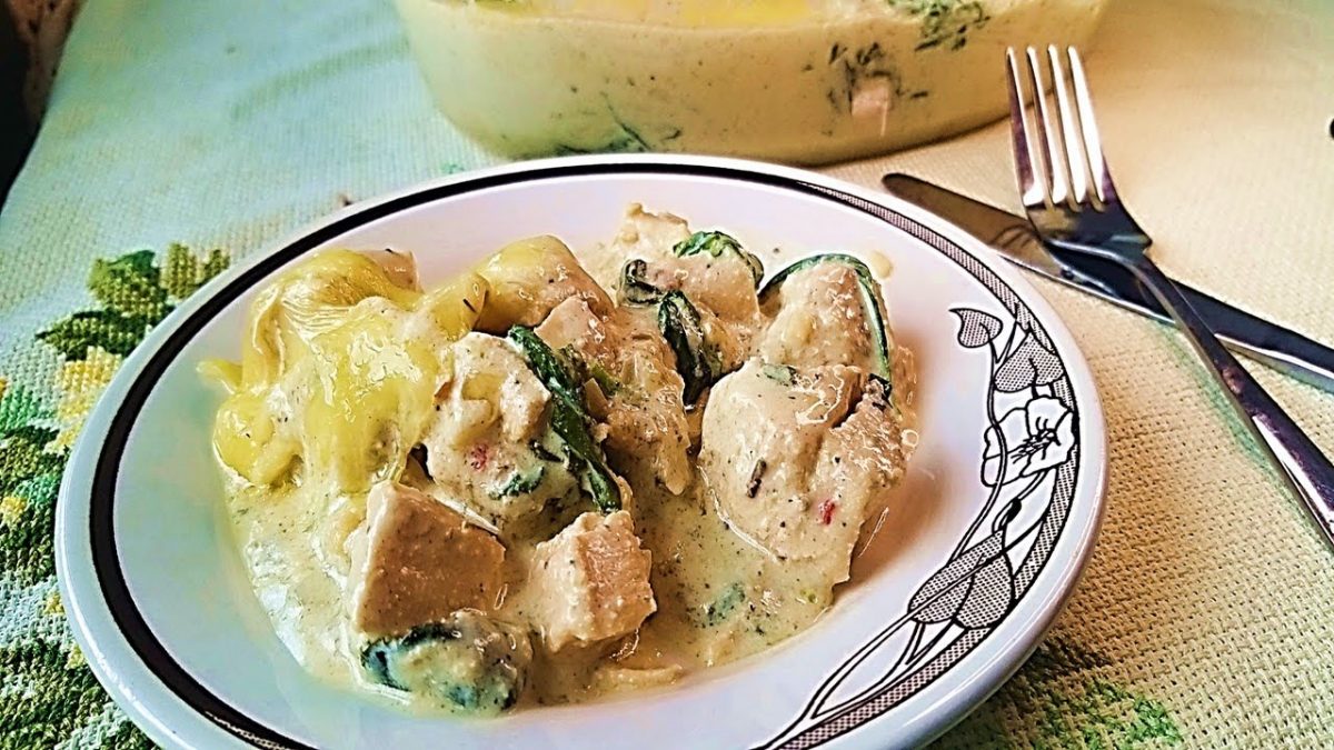 FRANGO COM CREME DE PARMESÃO E ESPINAFRE - almoço saudável e simples - especial de páscoa