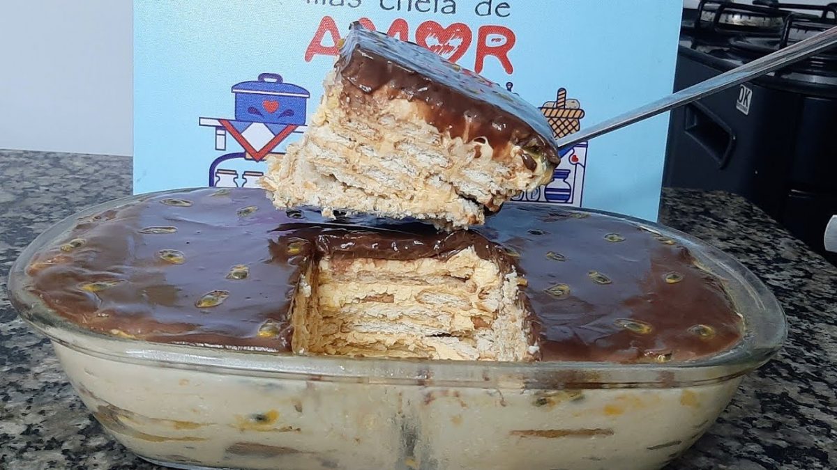 Pavê de maracujá/ não vai ao fogo não leva gelatina/uma delícia super fácil de fazer 🍫🍫❤