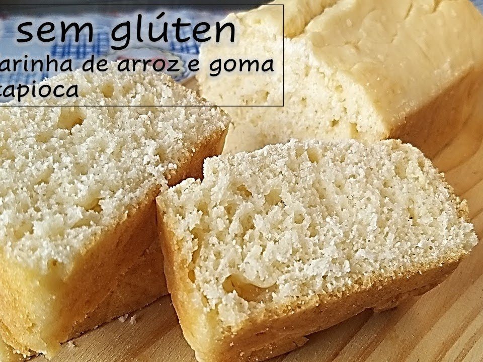 Receita de Pão Caseiro com Farinha de Arroz e Goma para Tapioca - sem glúten