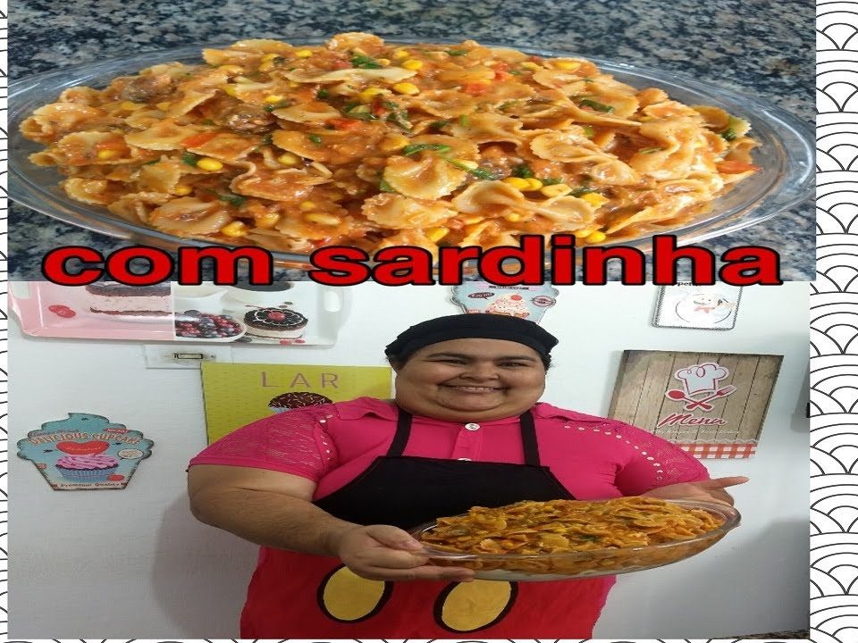 Macarronada de sardinha de macarrão de gravatinha muito gostoso você vai amar !!