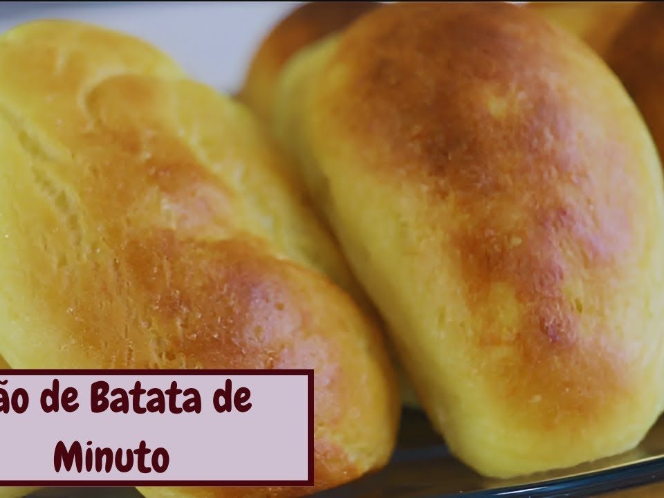 PÃO DE BATATA DE MINUTO.  SEM FARINHA E NÃO PRECISA SOVAR. MACIO E SABOROSO.