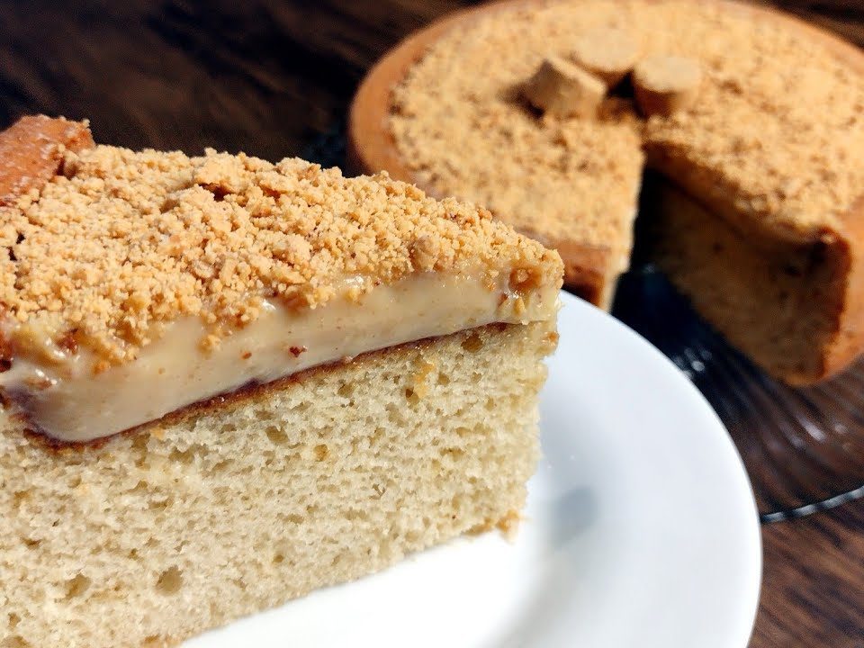 BOLO DE PAÇOCA COM COBERTURA DE BRIGADEIRO DE PAÇOCA SUPER FOFINHO E DE LIQUIDIFICADOR