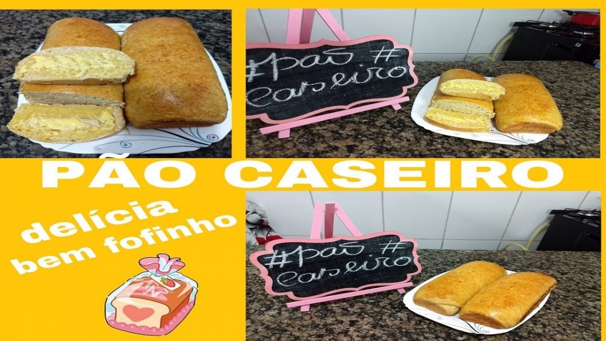 Pão caseiro fofinho e delicioso. Fácil de fazer