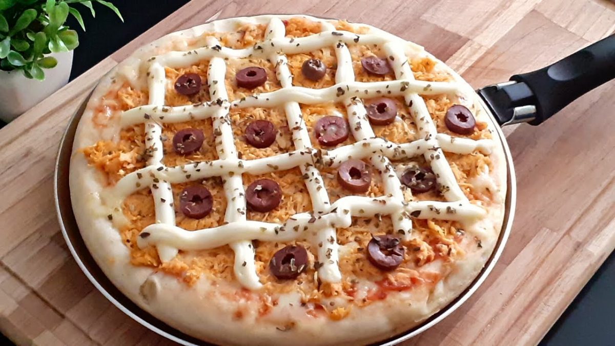 PIZZA DE FRIGIDEIRA | NOVA RECEITA, NOVO SABOR | Frango com Requeijão