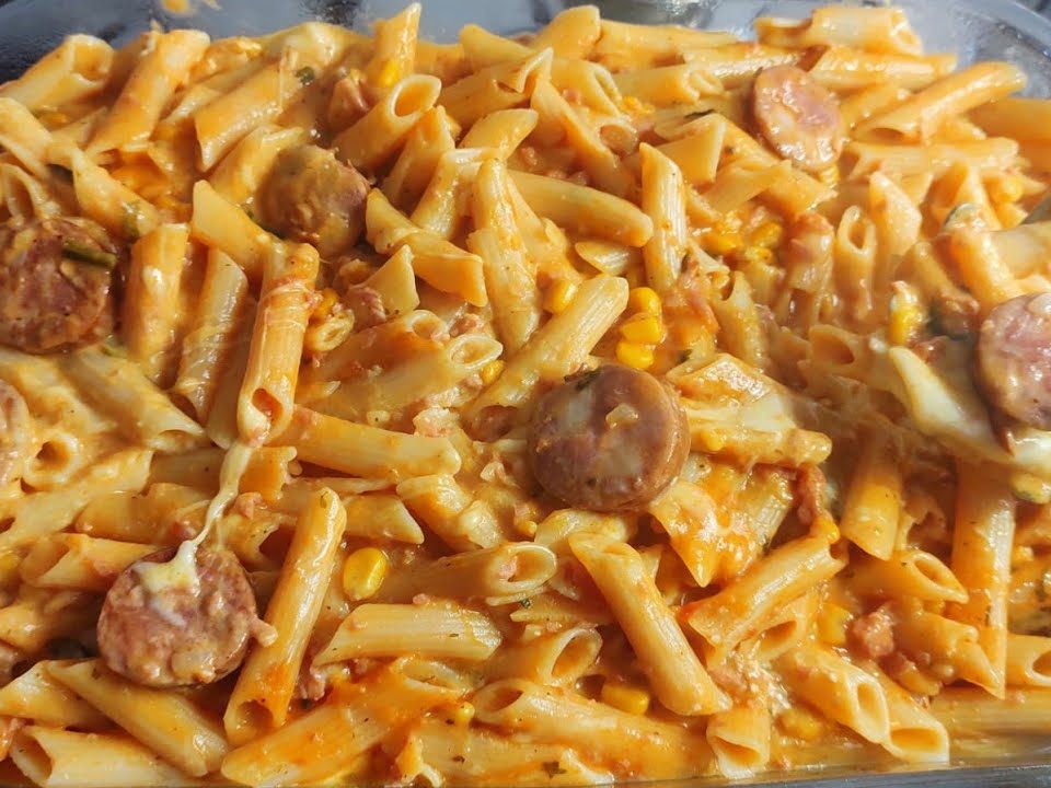 macarrão cremoso de panela de pressão 3 minutos esta pronto!#macarrão 🍝