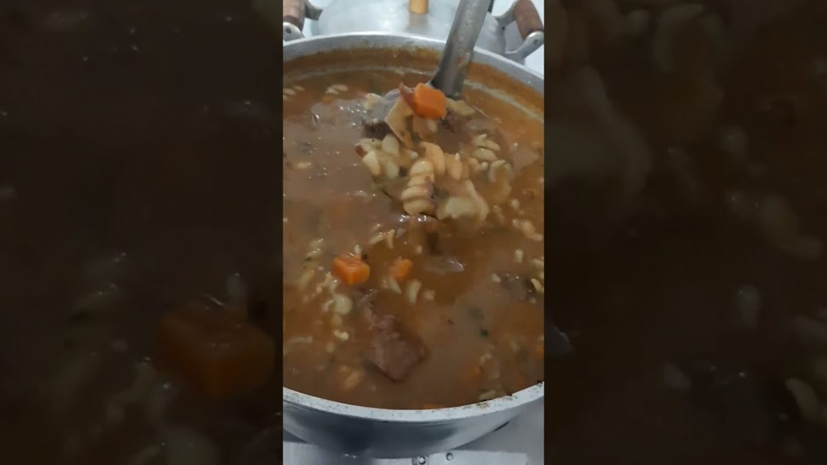 sopao de feijão com carne pra família toda!#sopa