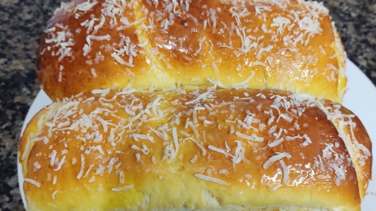 Pão caseiro sabor leite condensado/ rende bastante delicioso muito fácil de fazer 🍞🍞🍞