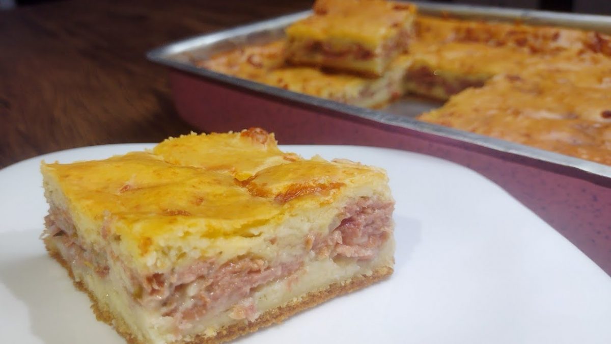 TORTA DE CALABRESA COM QUEIJO DE LIQUIDIFICADOR