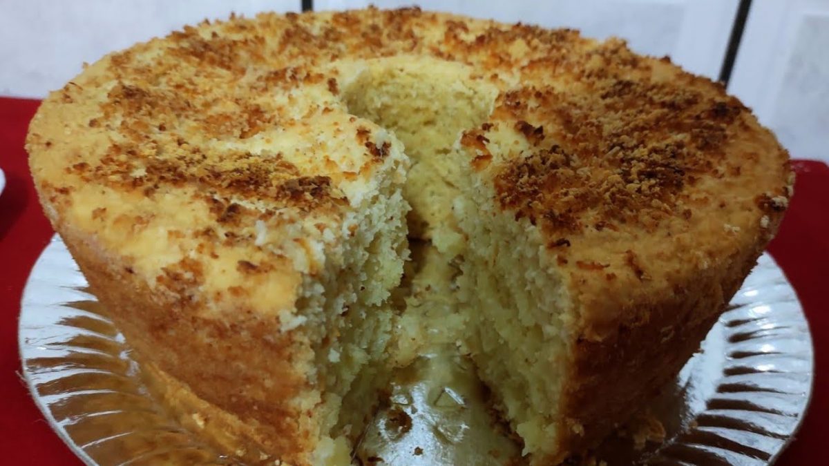 Bolo de massa puba / uma verdadeira delícia  com cafezinho nesse frio! comida típica nordeste