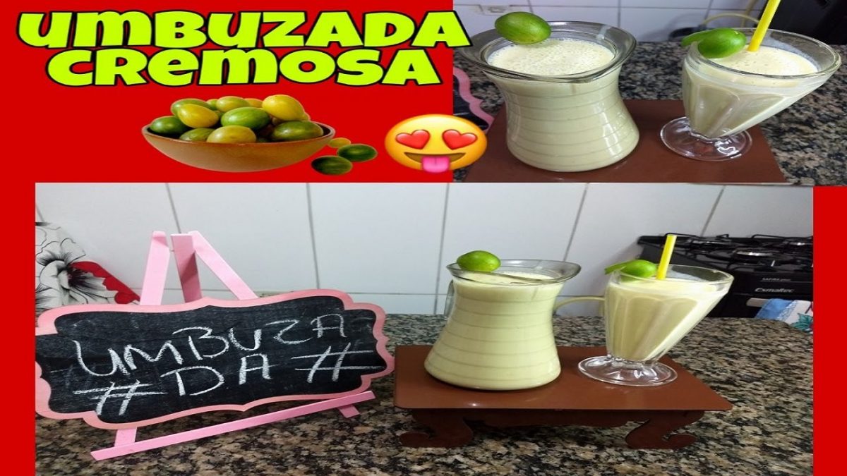 Umbùzada cremosa ( bebida típica do nordeste )