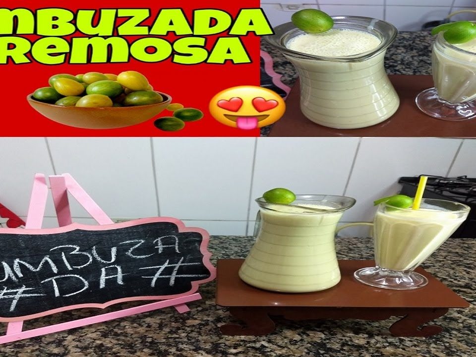 Umbùzada cremosa ( bebida típica do nordeste )