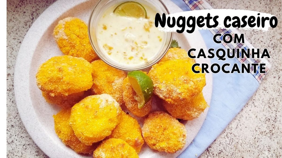 Como Fazer Nuggets Caseiro Assado COM CASQUINHA SUPER CROCANTE - receita de petisco saudável