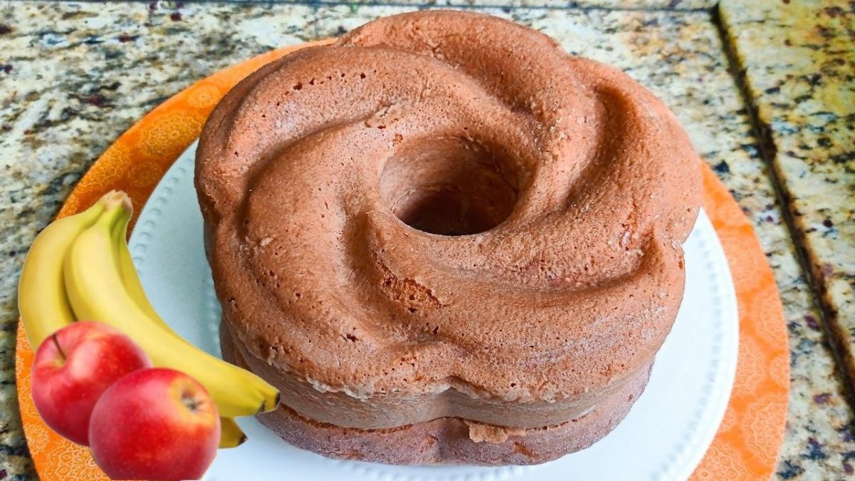 BOLO DE BANANA MAÇÃ E CANELA | SUPER FOFINHO E SEM LACTOSE