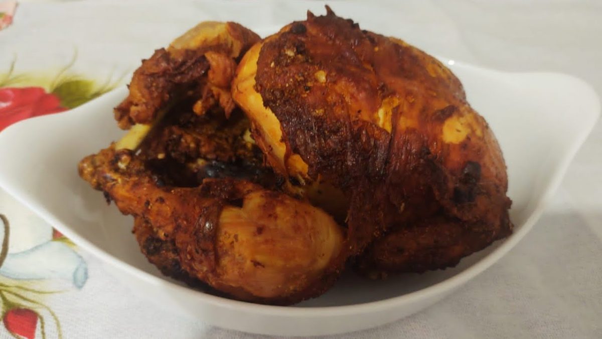 Galeto assado na airfryer fica a pururuca/verdadeira delícia #galeto 🍗🍗🍗#comidatipicadonordeste