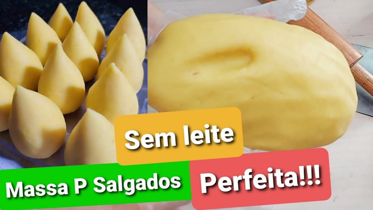 MASSA DE COXINHA  - MASSA BÁSICA PARA SALGADOS FRITOS - FÁCIL- ECONÔNIMA - Boa de trabalhar !