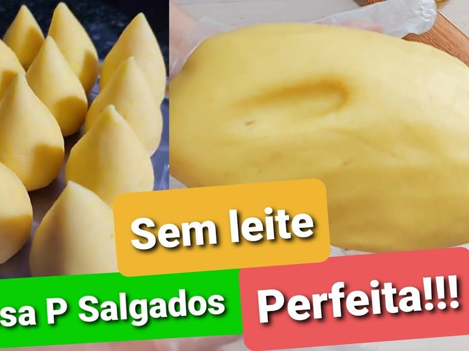 MASSA DE COXINHA  - MASSA BÁSICA PARA SALGADOS FRITOS - FÁCIL- ECONÔNIMA - Boa de trabalhar !